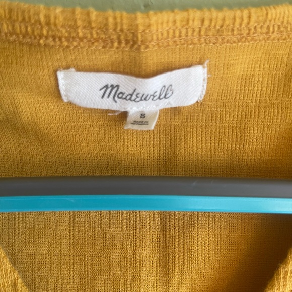 Madewell Mustard Yellow Tie Knit Vest - Picture 5 of 6